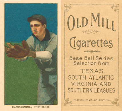 1909 White Borders Old Mill Blackburne, Providence #42 Baseball Card
