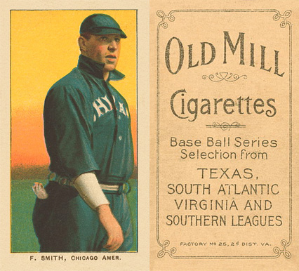 1909 White Borders Old Mill F. Smith, Chicago Amer. #447 Baseball Card