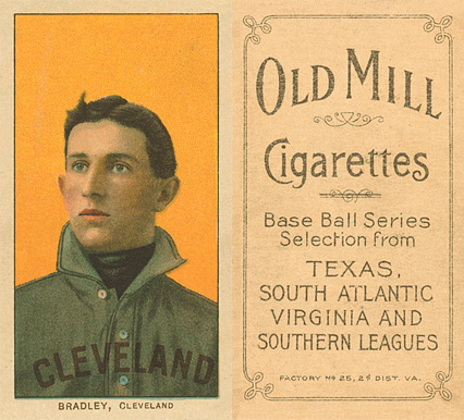 1909 White Borders Old Mill Bradley, Cleveland #45 Baseball Card