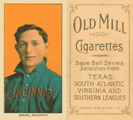 1909 White Borders Old Mill Spade, Cincinnati #455 Baseball Card