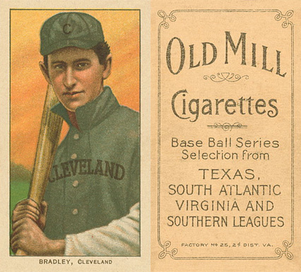 1909 White Borders Old Mill Bradley, Cleveland #46 Baseball Card