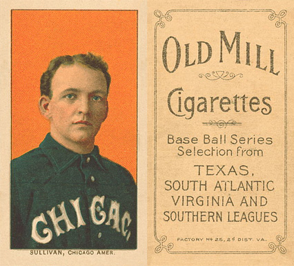 1909 White Borders Old Mill Sullivan, Chicago Amer. #472 Baseball Card