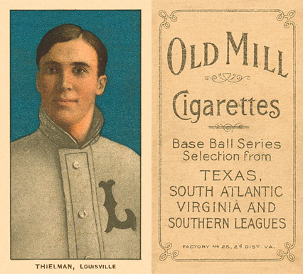 1909 White Borders Old Mill Thielman, Louisville #482 Baseball Card