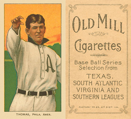 1909 White Borders Old Mill Thomas, Phil. Amer. #483 Baseball Card