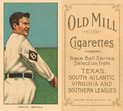 1909 White Borders Old Mill White, Buffalo #507 Baseball Card