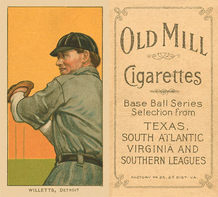 1909 White Borders Old Mill Willetts, Detroit #511 Baseball Card