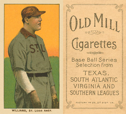 1909 White Borders Old Mill Williams, St. Louis Amer. #512 Baseball Card