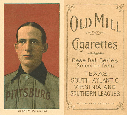 1909 White Borders Old Mill Clarke, Pittsburgh #92 Baseball Card