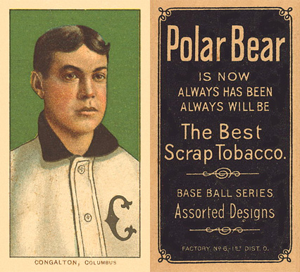 1909 White Borders Polar Bear Congalton, Columbus #103 Baseball Card