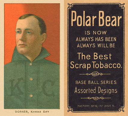 1909 White Borders Polar Bear Dorner, Kansas City #141 Baseball Card