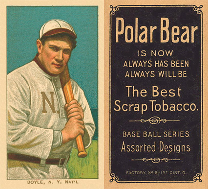 1909 White Borders Polar Bear Doyle, N.Y. Nat'L #151 Baseball Card