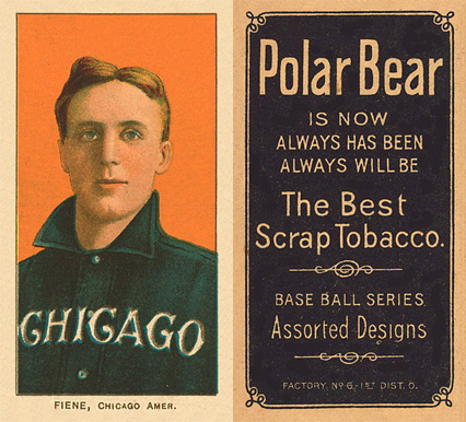 1909 White Borders Polar Bear Fiene, Chicago Amer. #172 Baseball Card