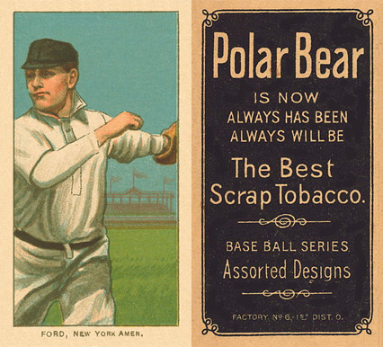 1909 White Borders Polar Bear Ford, New York Amer. #177 Baseball Card