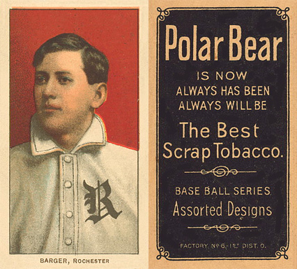 1909 White Borders Polar Bear Barger, Rochester #19 Baseball Card