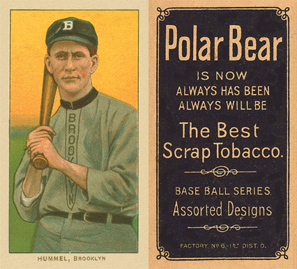 1909 White Borders Polar Bear Hummel, Brooklyn #227 Baseball Card