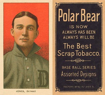 1909 White Borders Polar Bear Jones, Detroit #239 Baseball Card