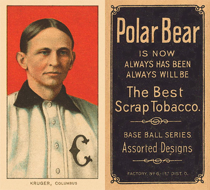 1909 White Borders Polar Bear Kruger, Columbus #267 Baseball Card