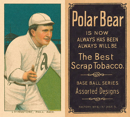 1909 White Borders Polar Bear Livingstone, Phil. Amer. #288 Baseball Card