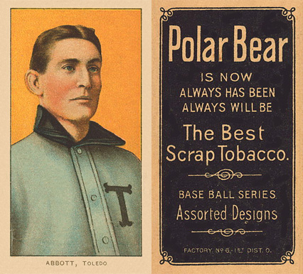 1909 White Borders Polar Bear Abbott, Toledo #3 Baseball Card