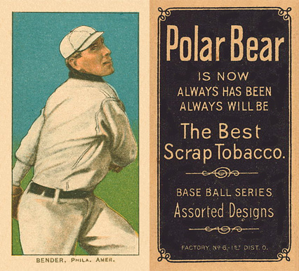 1909 White Borders Polar Bear Bender, Phila. Amer. #32 Baseball Card