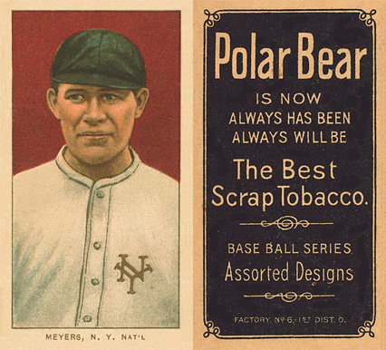 1909 White Borders Polar Bear Meyers, N.Y. Nat'L #333 Baseball Card