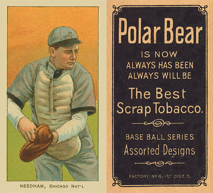 1909 White Borders Polar Bear Needham, Chicago Nat'L #357 Baseball Card