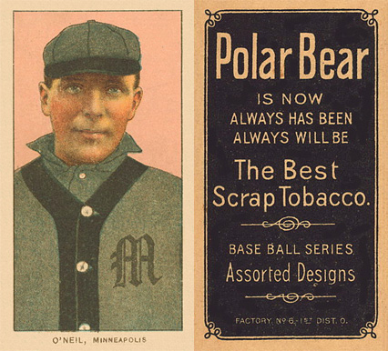 1909 White Borders Polar Bear O'Neil, Minneapolis #370 Baseball Card