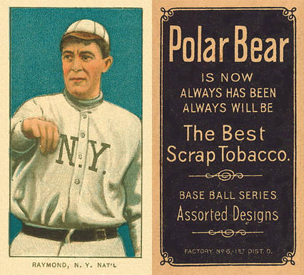 1909 White Borders Polar Bear Raymond, N.Y. Nat'L #404 Baseball Card