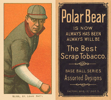 1909 White Borders Polar Bear Bliss, St. Louis Nat'l #43 Baseball Card