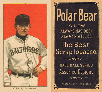 1909 White Borders Polar Bear Strang, Baltimore #469 Baseball Card