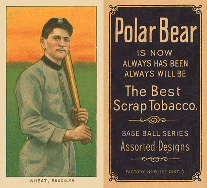 1909 White Borders Polar Bear Wheat, Brooklyn #503 Baseball Card