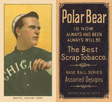 1909 White Borders Polar Bear White, Chicago Amer. #504 Baseball Card