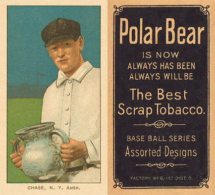 1909 White Borders Polar Bear Chase, N.Y. Amer. #82 Baseball Card