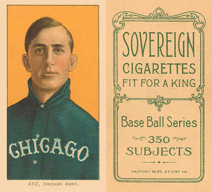 1909 White Borders Sovereign Atz, Chicago Amer. #14 Baseball Card