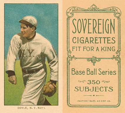 1909 White Borders Sovereign Doyle, N.Y. Nat'L #150 Baseball Card