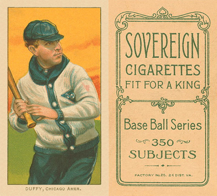 1909 White Borders Sovereign Duffy, Chicago Amer. #153 Baseball Card