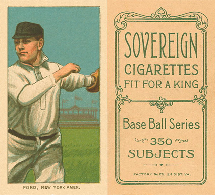 1909 White Borders Sovereign Ford, New York Amer. #177 Baseball Card