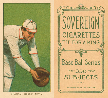 1909 White Borders Sovereign Graham, Boston Nat'L #192 Baseball Card
