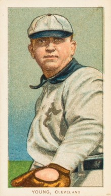 1909 White Borders Sovereign Young, Cleveland #521 Baseball Card
