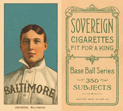 1909 White Borders Sovereign Jackson, Baltimore #231 Baseball Card