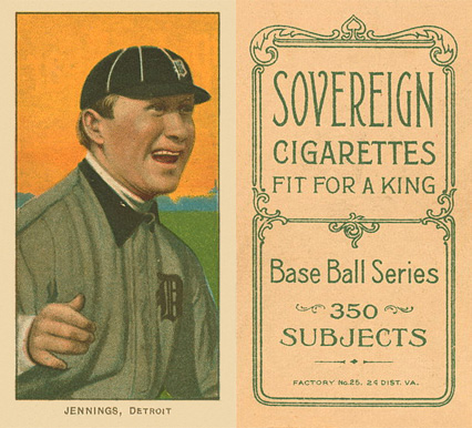 1909 White Borders Sovereign Jennings, Detroit #232 Baseball Card