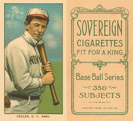 1909 White Borders Sovereign Keeler, N.Y. Amer. #248 Baseball Card