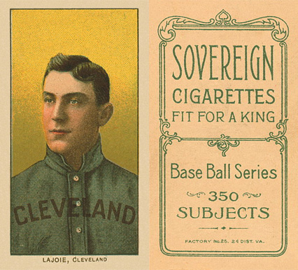 1909 White Borders Sovereign Lajoie, CLeveland #269 Baseball Card