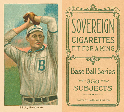 1909 White Borders Sovereign Bell, Brooklyn #30 Baseball Card