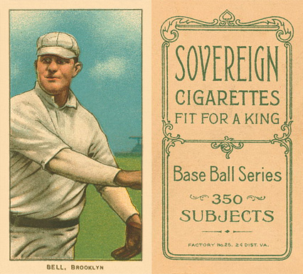 1909 White Borders Sovereign Bell, Brooklyn #31 Baseball Card