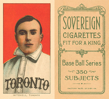 1909 White Borders Sovereign Mitchell, Toronto #338 Baseball Card