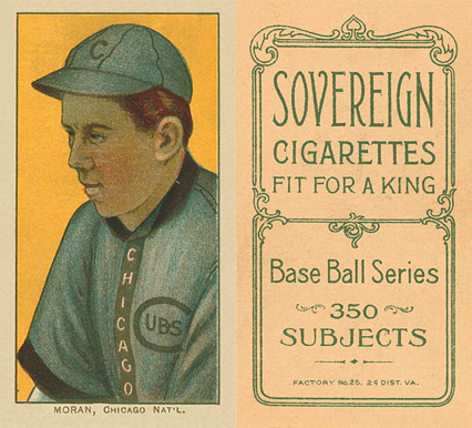 1909 White Borders Sovereign Moran, Chicago Nat'L #343 Baseball Card