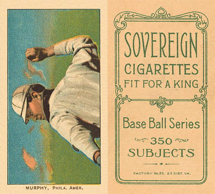 1909 White Borders Sovereign Murphy, Phila. Amer. #351 Baseball Card