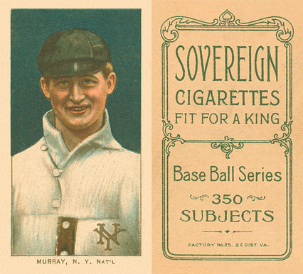 1909 White Borders Sovereign Murray, N.Y. Nat'L #353 Baseball Card