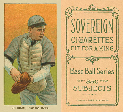 1909 White Borders Sovereign Needham, Chicago Nat'L #357 Baseball Card